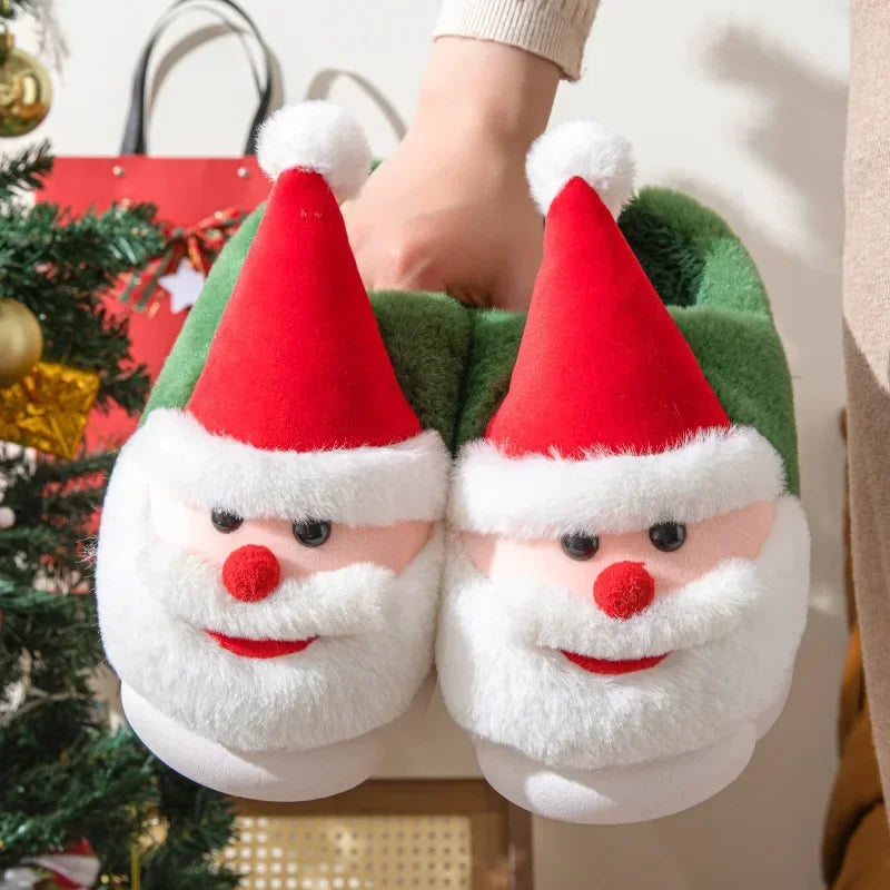 Plush Christmas Slippers