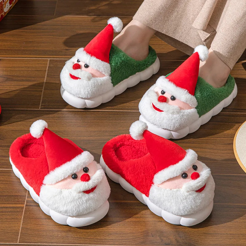 Plush Christmas Slippers